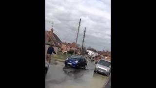 Extreme Road collapsing in Burgess Hill