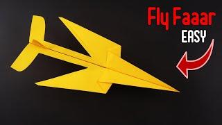 How To Make Paper Airplane Easy That Fly Far || BEST Paper Plane