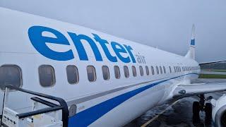 Enter Air Boeing 737-800 takeoff from Pori