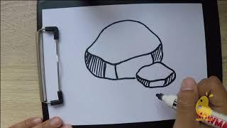 EASY DRAWING !! || How to Draw stone