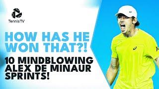 10 Mindblowing Alex De Minaur Tennis Sprints 