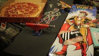 PIZZA SKATEBOARD SETUP/SESSION!!!