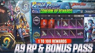 A9 ROYAL PASS IS HERE - SPOOKY SPIRITS 1 TO 100 REWARDS