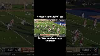 Flexbone Rocket Toss - 2024 CNU vs Anderson #football #trending #collegefootball #sports #flexbone