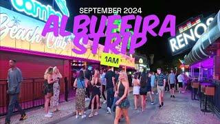 Albufeira The Strip Portugal NIGHTLIFE 1AM SEPTEMBER 2024 #Portugal #nightlife