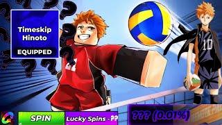 Roblox Haikyuu Legends Spinning for Timeskip Hinoto! + CODES