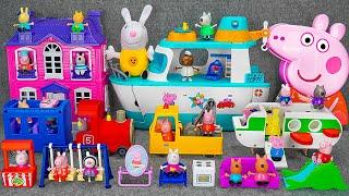 96 Minutes of Satisfying ASMR Unboxing  Adorable Peppa Pig Cruise Ship Playset Toys Collection