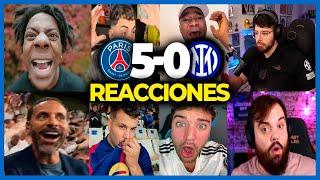 LAS MEJORES REACCIONES A LA FINAL DE LA CHAMPIONS LEAGUE | PSG 5-0 INTER 