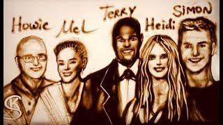 Must see! Sand artist Kseniya Simonova draws all AGT stars in sand!!! tribute to all AGT Champions!