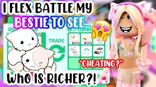 FLEX BATTLING MY BFF…FINDING OUT WHO IS THE RICH PREPPY#preppyroblox  adoptmeroblox #preppyadoptme