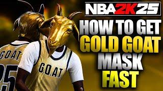 FASTEST MYCAREER METHOD TO UNLOCK THE GOLD GOAT MASK EASY in NBA 2K25