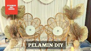 DIY:82 Pelamin bertunang nikah cantik & simple pasang sendiri #DIYSyahman