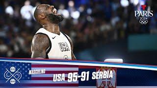 Highlights Basketball: USA vs Serbia 95-91 | Semifinal | Juegos Olímpicos París 2024