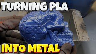 Casting A Celtic Skull In Aluminium Bronze - Trash To Treasure - ASMR Metal Melting - Ingot Joe