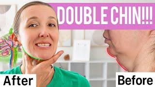 Reduce Double Chin with Lymphatic Drainage Massage (Turkey Neck)