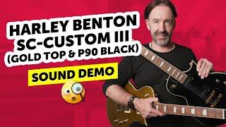 Harley Benton SC-Custom III (Gold Top & P90 Black) - Sound Demo