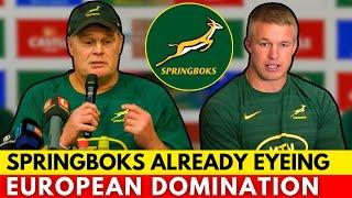 SPRINGBOKS ON THE PATH TO PERFECTION? ERASMUS SETS AMBITIOUS GOAL IN EUROPE! | SPRINGBOKS NEWS