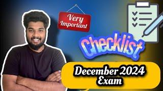 Check List for CMA Exam Dec 2024 || Very Important Update for All CMA Students ||  @SagarSindhu