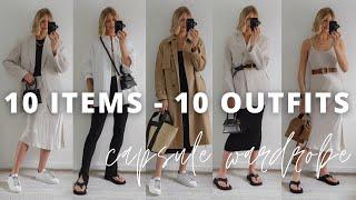 10 x 10 OUTFIT CHALLENGE | 10 items, 10 everyday outfits | Capsule wardrobe - minimalistic style