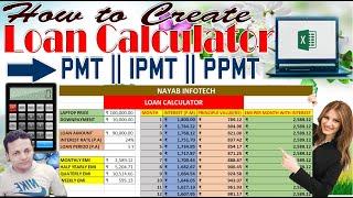 HOW TO CREATE LOAN CALCULATOR in MICROSOFT EXCEL #microsoftexcel