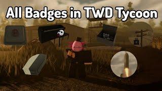 How to get All Badges in TWD Zombie Tycoon | ROBLOX