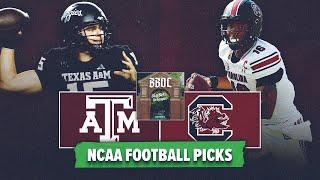 Texas A&M vs South Carolina BEST BETS! College Football Week 10 Picks & Predictions | BBOC