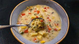 Eine köstliche Suppe zum Mittagessen, das perfekte Rezept für eine gesunde Mahlzeit!