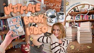 ULTIMATE BOOK VIDEO *fall edition*  🪵  book haul, NOV. TBR, Kindle decorating