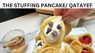 Stuffing Pancakes or Qatayef/ A smart Vegan Pancake Shell