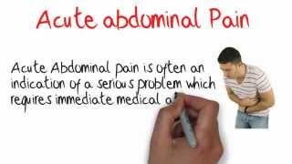 What is Acute Abdominal Pain Or Severe Abdominal Pain