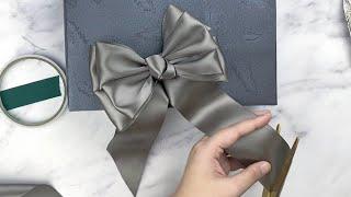 Gift Wrapping | Gift box packaging + Four-Layer Ribbon Bow(Step by Step）