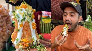 INDIA'S BIGGEST Bahubali Golgappa So Much Fun भारत का सबसे बड़ा गोलगप्पा Indian Street Food