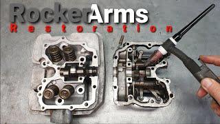 Restoration of rocker arms + DLC coating - cylinder head from Honda TRX 350cc