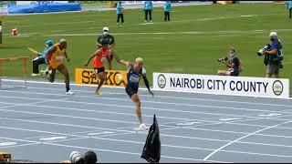 Sasha Zhoya (FRA) 12.93 WORLD RECORD!!! 110 m Hurdles World Athletics U20 Championships Nairobi 2021