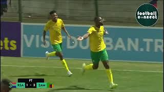 HIGHLIGHTS: Zambia defeats South Africa To Reach 2023 COSAFA Final.