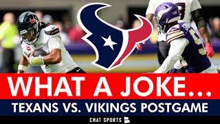 C.J. Stroud Injury + Texans Fan BLOWS Up After Embarrassing Week 3 vs. Vikings