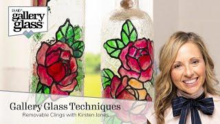 Gallery Glass Removable Cling Technique with Kirsten Jones