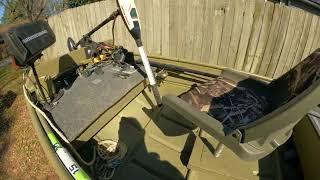 Fish Yankers jon boat setup for Crappie fishing