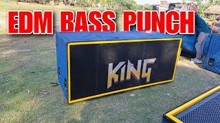 KING MUSIC  TESTING VIDEO - EDM + HUMMING BASS || ASB CABINET CENTRE ||