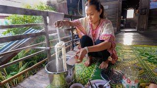 Village Life in Thailand - Breakfast + Massage in 100 Year Old Wooden House!