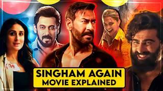 Singham Again Movie Explained In HINDI | Singham 3 Film Story In HINDI | Singham Again (2024) Movie