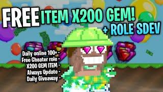 FREE ITEM X200GEM + ROLE SDEV CUY| NEW GTPS 2024 VERSI 5.01 | GROWTOPIA PRIVATE SERVER TERBARU 2024