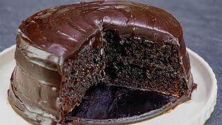 Super Moist Chocolate Banana Cake with  a Super Rich Chocolate Frosting!