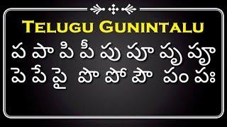 తెలుగు గుణింతాలు (ప, ఫ, బ, భ, మ) | How to Write Telugu guninthalu (pa, pha, ba, bha, ma) gunintalu