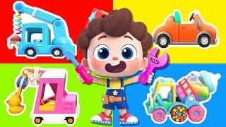 Let's Fix up Toy Cars | Cars Challenge | Good Habits | Nursery Rhymes & Kids Songs | BabyBus