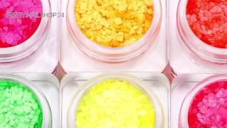 Jolifin Neon Pailletten-Mix Set