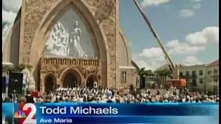 "The Annunciation" Unveiling Ceremony at Ave Maria - Contemporary Sculpture