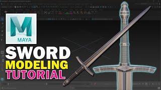 MAYA Tutorial | 3D Modeling a Sword