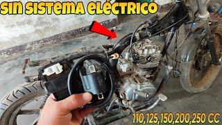 COMO ENCENDER UNA MOTO SIN SISTEMA ELÉCTRICO ( MONOFÁSICA Y TRIFÁSICA ) SUPER FACIL Y RÁPIDO 