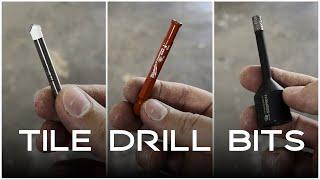 Comparison Of The BEST TILE DRILL BITS: Carbide Vs. Diamond Core Vs. Diamond Brazed Core